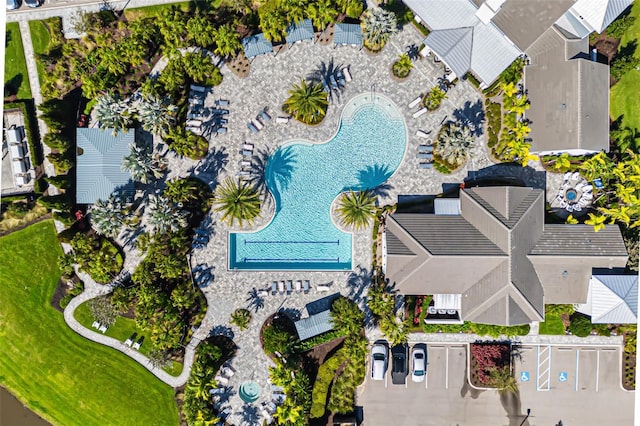 13789 Old Creek Ct, Parrish, FL 34219 - aerial view of a pool