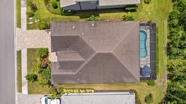 3605 Wild Blossom Pl, Parrish, FL 34219 - bird's eye view of a pool area