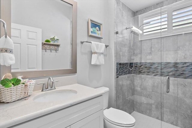 3605 Wild Blossom Pl, Parrish, FL 34219 - full bathroom featuring vanity and a shower stall