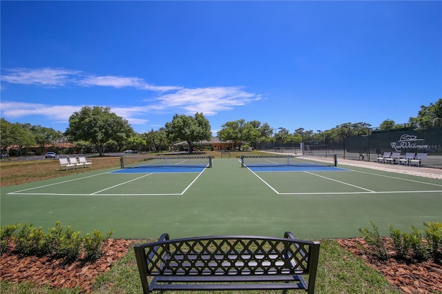 3605 Wild Blossom Pl, Parrish, FL 34219 - view of tennis court featuring community basketball court
