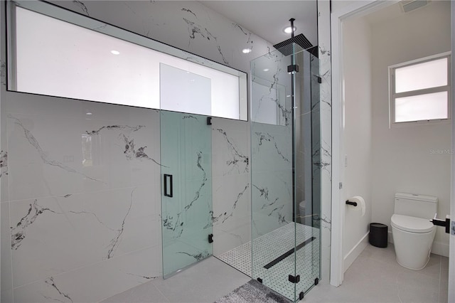 266 W Pine Valley Ln, Rotonda West, FL 33947 - full bathroom with toilet and a marble finish shower