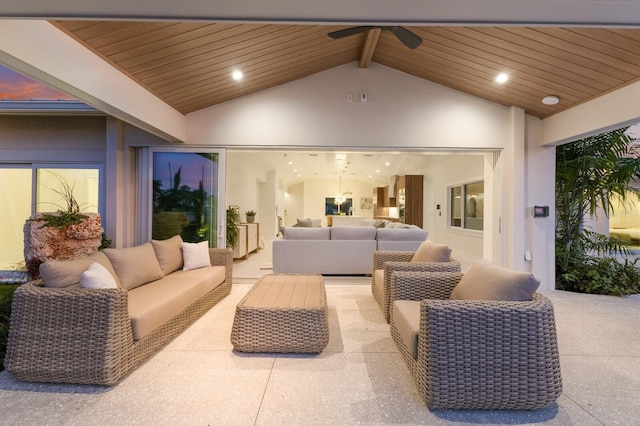 615 Concord Ln, Holmes Beach, FL 34217 - common area featuring wooden ceiling and recessed lighting