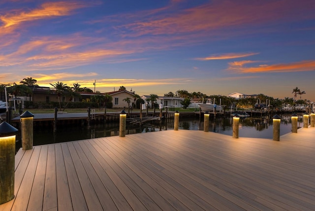 615 Concord Ln, Holmes Beach, FL 34217 - dock area featuring a water view