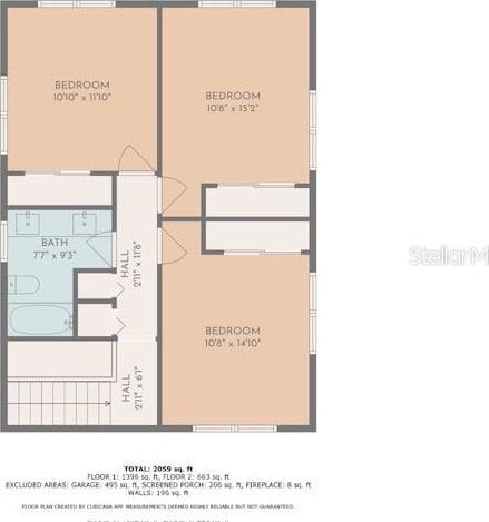 4074 Redbird Cir, Sarasota, FL 34231 - view of floor plan / room layout