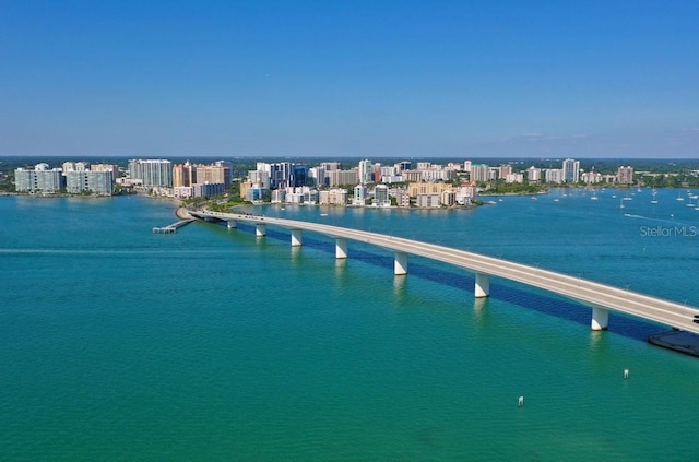 4074 Redbird Cir, Sarasota, FL 34231 - view of urban area featuring a notable bridge and a large body of water