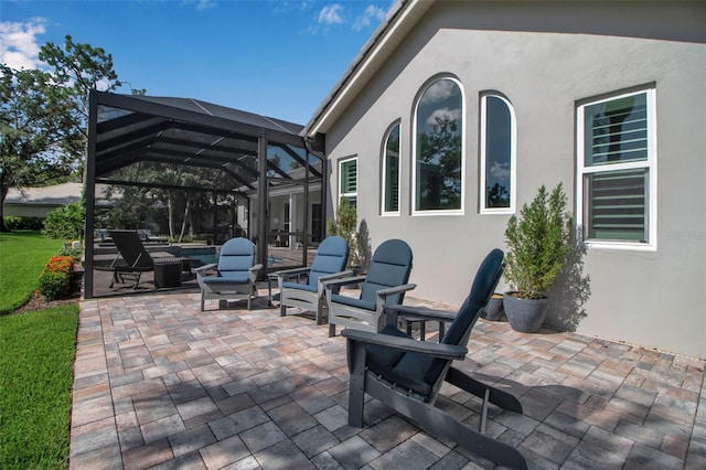 462 E Macewen Dr, Osprey, FL 34229 - view of patio / terrace featuring glass enclosure