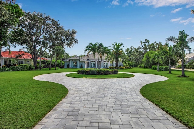 462 E Macewen Dr, Osprey, FL 34229 - view of community with curved driveway and a yard