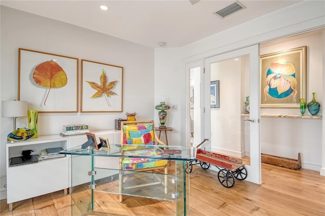 6308 4th Ave NW, Bradenton, FL 34209 - home office with wood-type flooring and recessed lighting