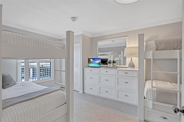 6480 Midnight Pass Rd Unit 211, Sarasota, FL 34242 - bedroom with ornamental molding and light carpet