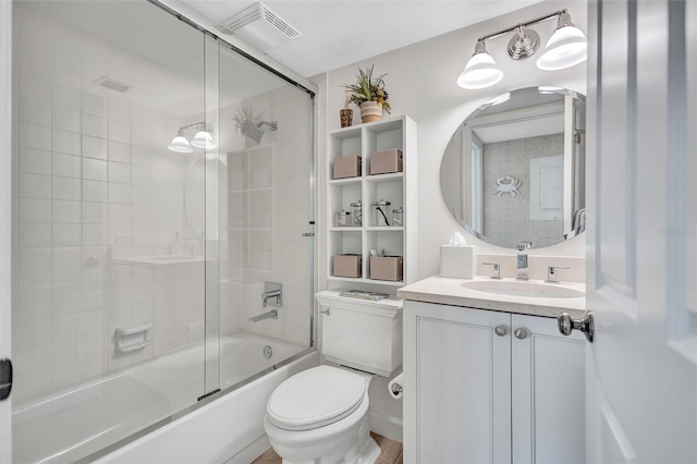 6480 Midnight Pass Rd Unit 211, Sarasota, FL 34242 - full bathroom featuring vanity and combined bath / shower with glass door
