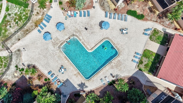 6480 Midnight Pass Rd Unit 211, Sarasota, FL 34242 - aerial view of a pool area