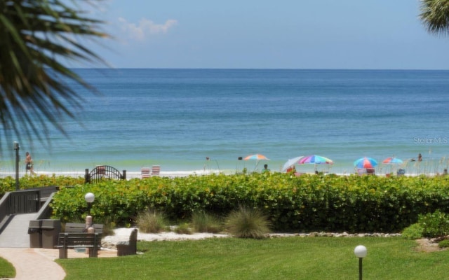 6480 Midnight Pass Rd Unit 211, Sarasota, FL 34242 - water view featuring nearby beach