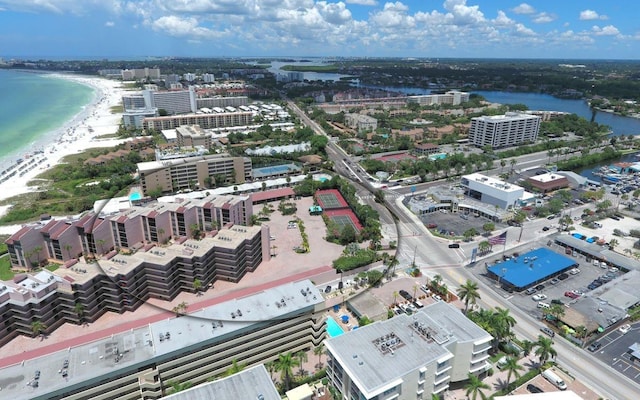 6480 Midnight Pass Rd Unit 211, Sarasota, FL 34242 - view of urban area featuring waterfront with a beach