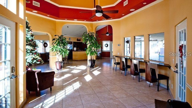 4415 45th Ave W Unit 102, Bradenton, FL 34210 - common area with ornamental molding and a high ceiling