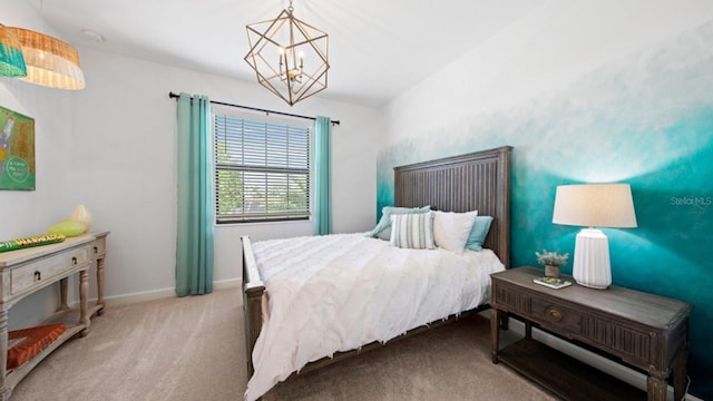 15992 Honey Suckle St, Port Charlotte, FL 33953 - bedroom featuring a chandelier and carpet flooring