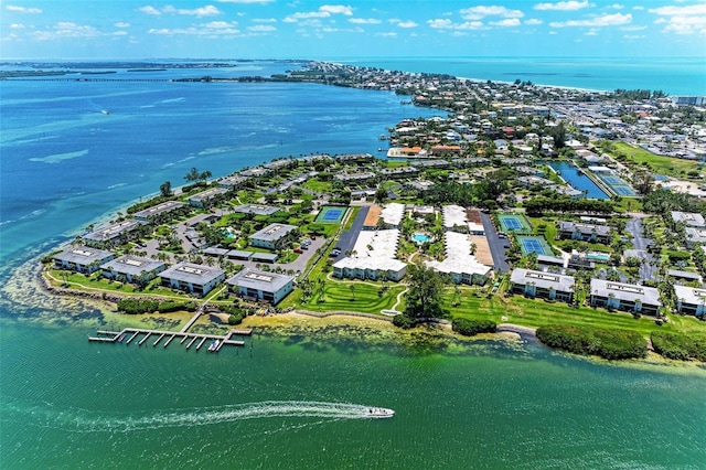 6300 Flotilla Dr Unit 71, Holmes Beach, FL 34217 - aerial perspective of suburban area with a large body of water