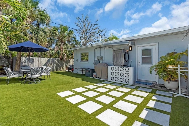 201 75th St Unit A, Holmes Beach, FL 34217 - view of yard with a patio area