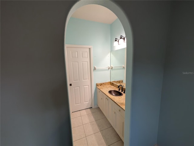 2641 73rd Ct W Unit 124, Bradenton, FL 34209 - bathroom featuring vanity and tile patterned floors
