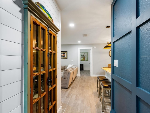 7424 Vista Way Unit 104, Bradenton, FL 34202 - foyer entrance featuring light wood-style flooring and recessed lighting