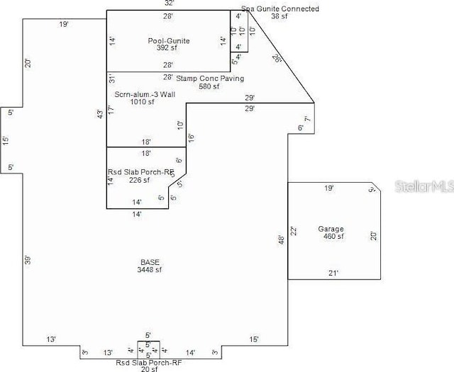355 Trieste Dr, Punta Gorda, FL 33950 - view of floor plan / room layout