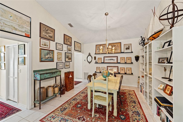 4509 Park Lake Ter N Unit 4509, Bradenton, FL 34209 - dining area featuring a chandelier and light tile patterned floors