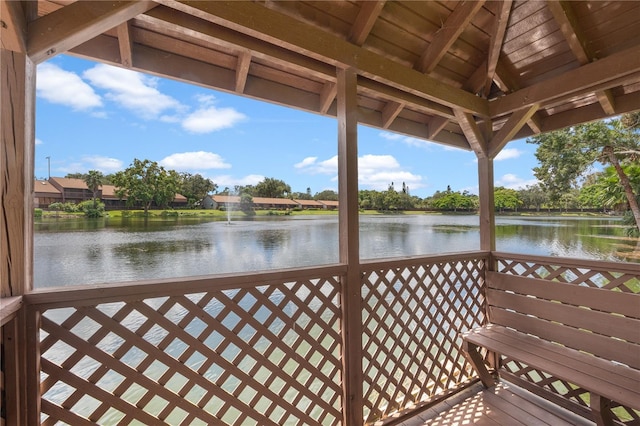 4509 Park Lake Ter N Unit 4509, Bradenton, FL 34209 - deck with a water view
