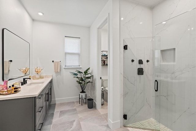 5318 124th Ave E, Parrish, FL 34219 - full bath featuring vanity and a marble finish shower