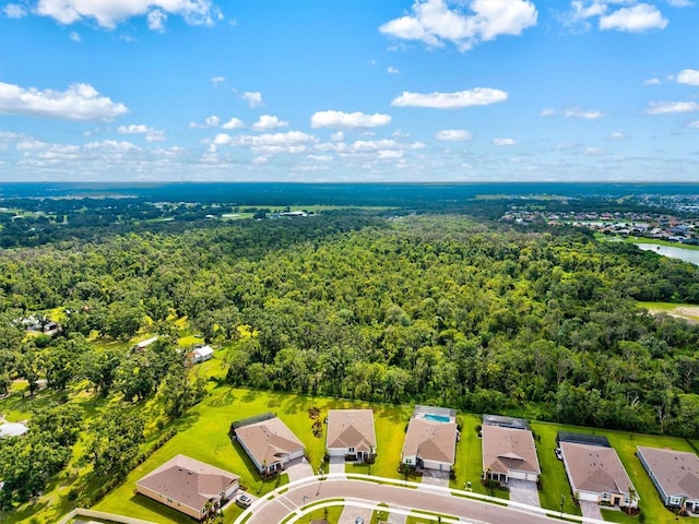 5318 124th Ave E, Parrish, FL 34219 - aerial view of residential area featuring a forest