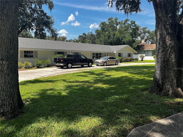 2065 Flamingo Dr, Bartow, FL 33830 - view of green lawn featuring concrete driveway