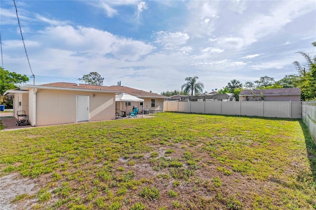 2108 Outer Dr, Sarasota, FL 34231 - fenced backyard featuring a patio