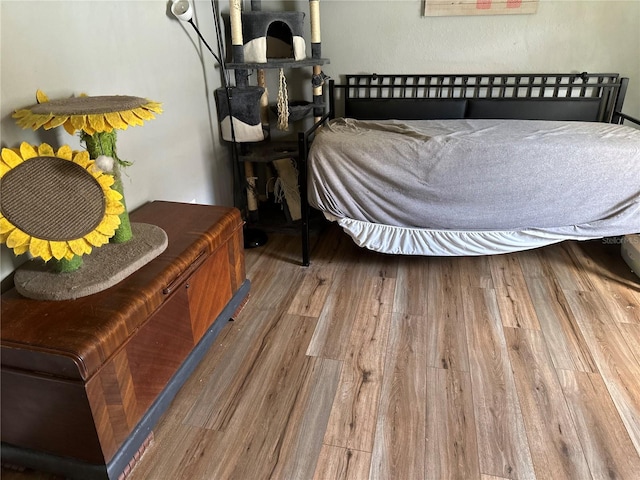 bedroom featuring hardwood / wood-style flooring