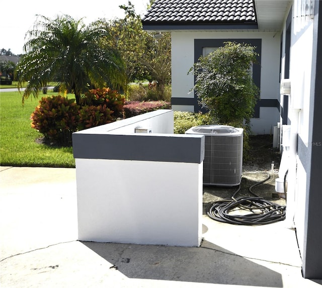 view of patio / terrace featuring central air condition unit