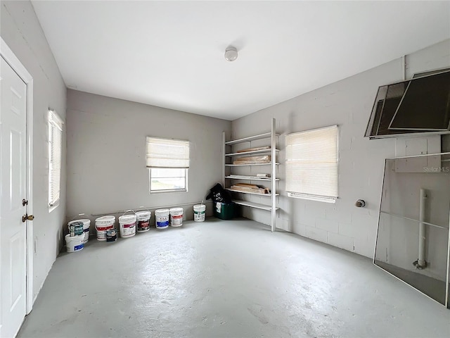 miscellaneous room featuring concrete floors