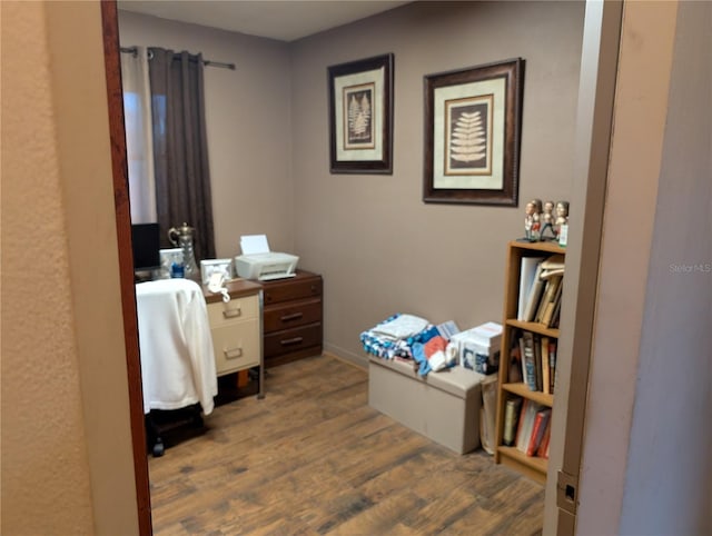 interior space featuring dark hardwood / wood-style flooring