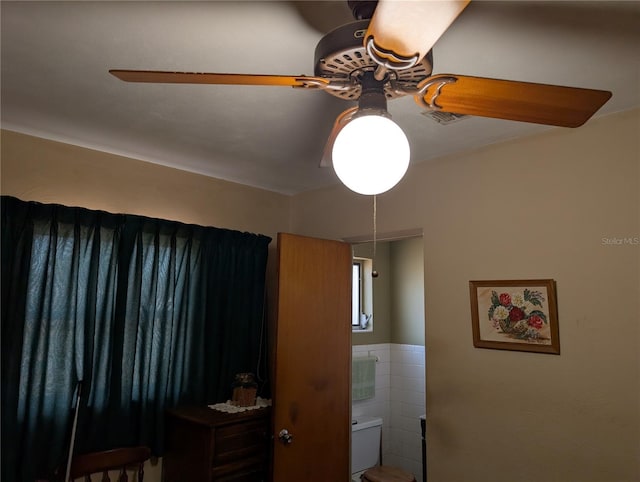 details featuring ceiling fan