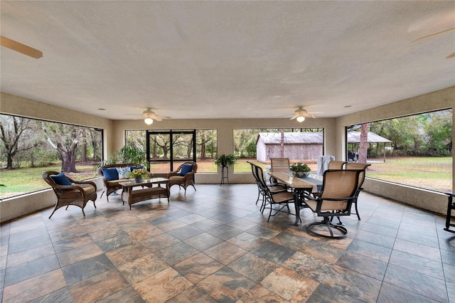 view of sunroom / solarium