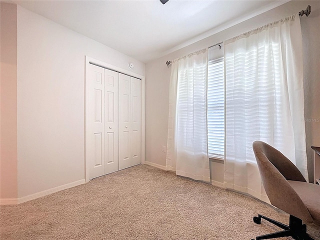 1205 Third Ct, Eagle Lake, FL 33839 - unfurnished office with healthy amount of natural light and carpet floors