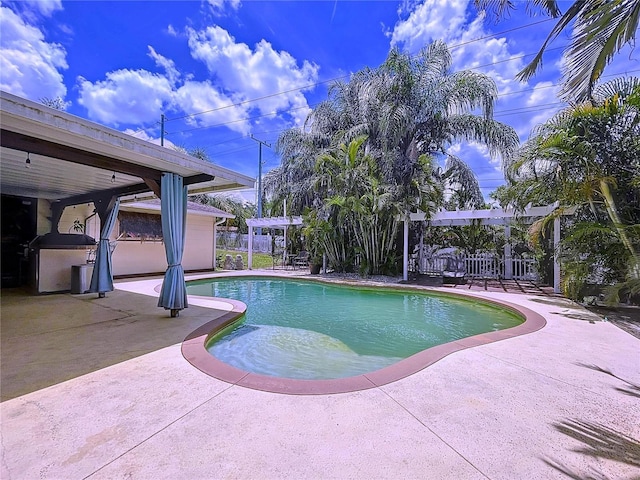 4966 Foxrun Ln, Lakeland, FL 33813 - outdoor pool with a patio area
