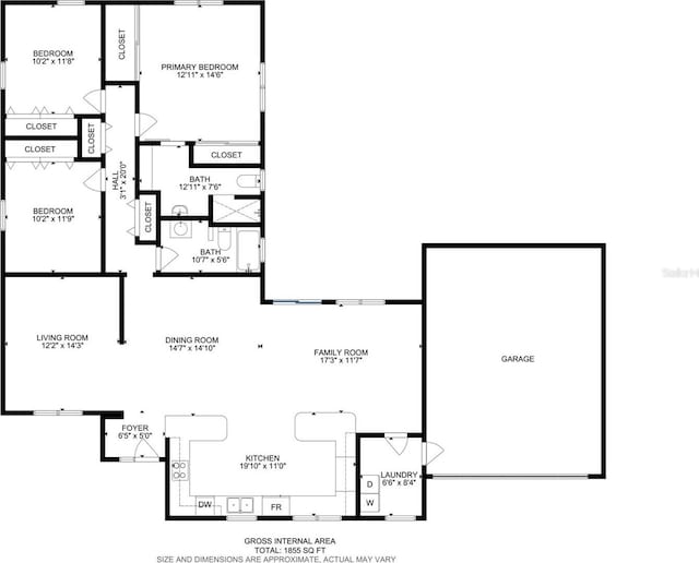 4966 Foxrun Ln, Lakeland, FL 33813 - view of floor plan / room layout