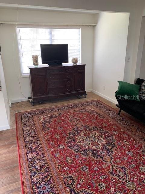 402 S Franklin St, Sebring, FL 33870 - living area featuring light wood-type flooring and baseboards