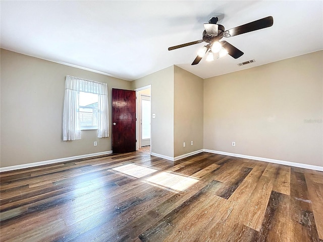 1711 Estes Rd, Bartow, FL 33830 - spare room featuring wood finished floors and ceiling fan