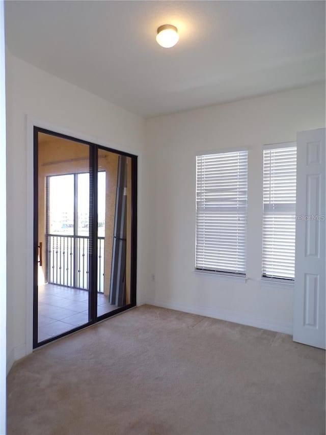 view of carpeted empty room