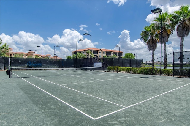 view of tennis court