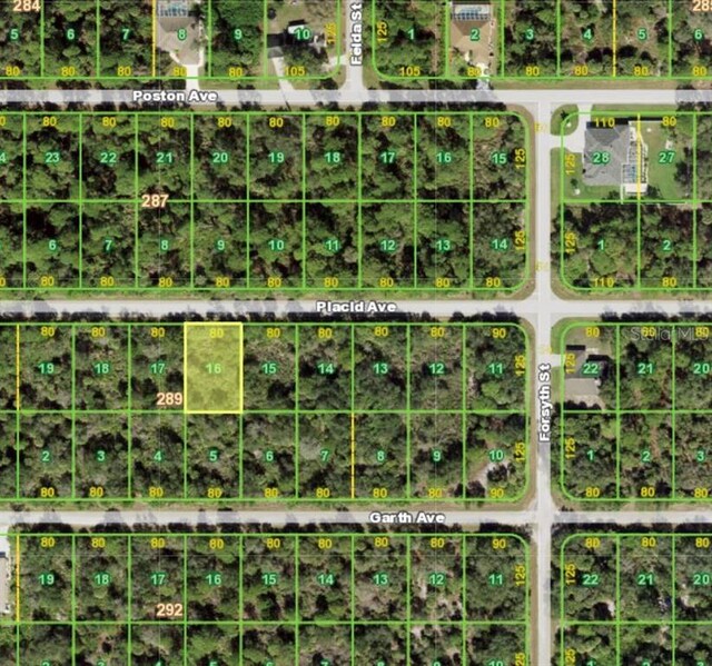 18071 Placid Ave, Port Charlotte FL, 33948 land for sale