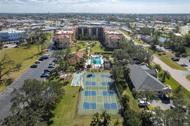 3006 Caring Way Unit 325, Port Charlotte, FL 33952 - aerial view of property and surrounding area featuring a pool area