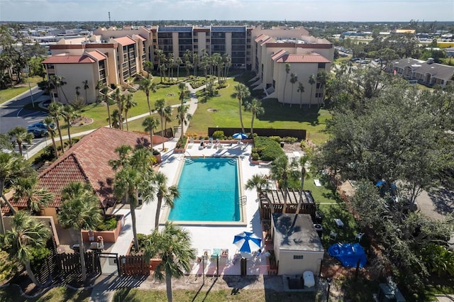 3006 Caring Way Unit 325, Port Charlotte, FL 33952 - aerial view of a pool area