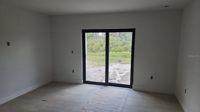 empty room featuring light hardwood / wood-style flooring