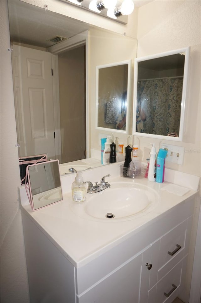 bathroom featuring vanity