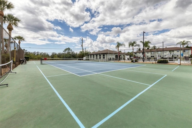 view of tennis court