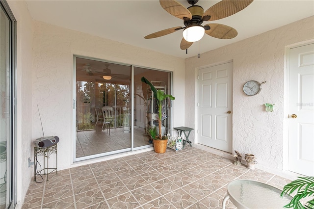 doorway to property featuring a patio area